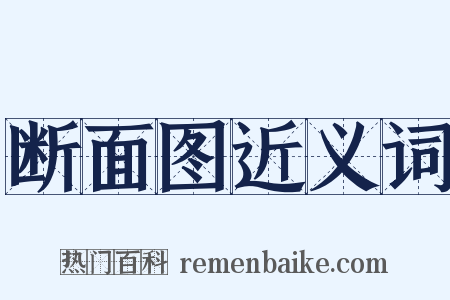 断面图近义词是什么意思的图片